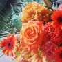 Very happy with the lovely flowers that I received last Monday from my best supporters. They're always at the finish waiting for me! 