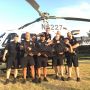 @rollingwoodpd officers supporting their Chief Dayne Pryor, literally. At National Night Out #WhatTheHelicopter