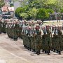 【武山駐屯地 東部方面混成団創立6周年記念行事】これだけの隊員が行進すると壮観ですなー