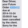 @GetTaxiDrivers  just received this text , do I get the 3 weeks waiting time ?