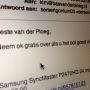 M'n zusje heeft een TV op Marktplaats te koop staan. Mail van iemand met interesse: #lol 