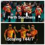 2nd semi-final: Perth Scorchers v Melbourne
Stars at Perth - Jan 25, 2015
Perth Scorchers 144/7 ; Melbourne
Stars 126 /10
Perth Scorchers won