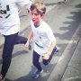 Last meters for my big nephew. Racing is always hard... 🏃🏽💨💨