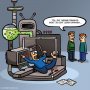 Leren drinken. #cartoon 
