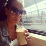 Some cafeïne refreshment on the way ☕ 
#frappuccino #refreshing #hothothot #traveling #sunnyday #trainlife #ns #monday