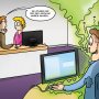 illustratie in o.a. de Stentor van vandaag bij een artikel over stinkende collega's. #cartoon