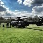 Weer bij de heli. Bijna vliegen van #Groningen naar #Leeuwarden. Wie maakt een foto van ons vanaf de grond? #3FM 