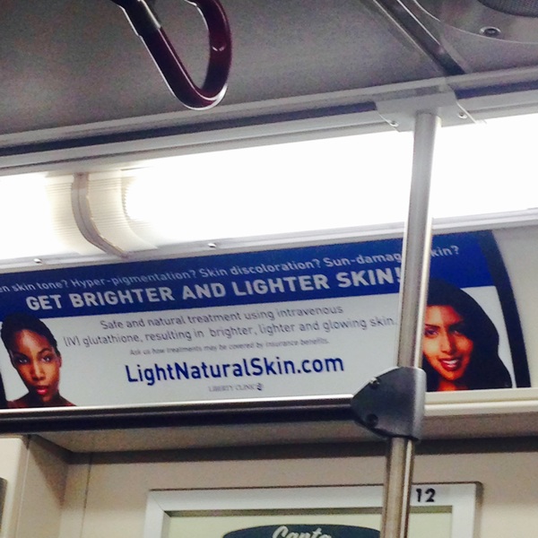 This is disgusting. On the Toronto subway. #antiblackness