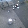 En zo ziet een uit het raam gegooid drumstel eruit! Ik ben van slag… #3fm #Ekstraweekend 