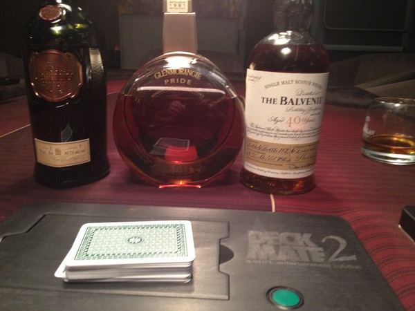 PIC: started w Glenfiddich 40, 2nd Glenmorangie Pride 40, then The Balvenie 40. Drinking w @WestcoastBill & @EDiep
