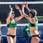 High five 🙌 We won two games today here in Ostrava! We started the day with a all Dutch battle 🇳🇱 and played afterwards against 🇺🇦 Tomorrow we continue at 11:10 against 🇧🇷 Let’s do this @sannekeizer 😁👊 #keizermeppelink #teamevi #ostravabeachopen #voorelkaar #dusseldorpmini #beachvolleyball