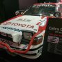 【東京オートサロン2020】WRC参戦車としては懐かしのセリカGTもステージ上ヤリスの隣にに並べられていました