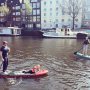 On the canals #paddle-boarding #coldfeet