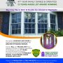 Sell service and install high end windows, No repairs to windows just replace 