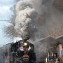 【SL新年号2020】発車目前、C12が煙を天高く吹き上げます！