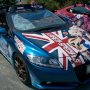 【おおた痛車ミーティング】いつぞや見かけたCR-Z、横だけひふみんになってたｗ 