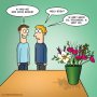 Ik heet Ivo #cartoon #boeket #bloemen