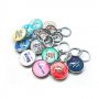 Buy Wholesale China Round Metal Souvenir Keychain 