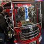 【東京オートサロン2020】最後に日本自動車大学校ブースをご紹介 入り口では成田市のちびっこ消防車がお出迎え～ このクルマ、ベースはゴルフカートらしいです