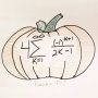 Pumpkin Pi? #HalloweenMath #HalloweenPun #pi #math #infiniteseries #LeibnizFormulaForPi