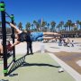 @nurdin_pattipilohy in Barcelona! Mocht je ook zo’n toffe Vondelgym tanktop willen, check dan even onze webshop. ☀️