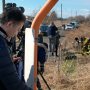 【SL新年号2020】撮影ポイントは駅から1個目の踏切です お仲間が朝からいっぱいｗ あのー目の前に投棄された古い信号機が激しく邪魔なんですがｗ