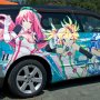 【おおた痛車ミーティング】どうやらこのステージアはDeNAの提供するカーシェアサービス「Anyca」で利用できるハッカドールの公認痛車らしい 