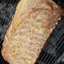 Smoking ribs.